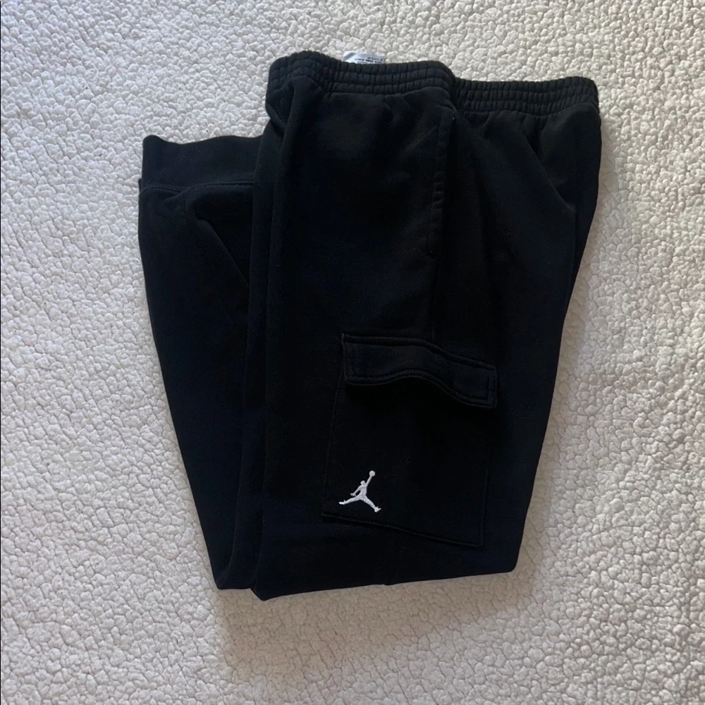 Jordan Kids Black Joggers with Logo